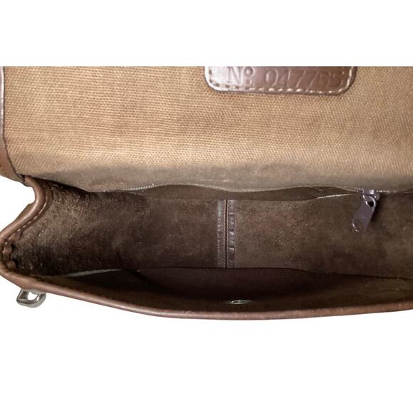 Vintage Brighton crossbody bag Leather Alligator Embossed dark brown #047765 - Picture 8 of 8